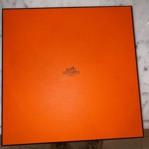 Hermes gift box only (Hermes scarf) 9.5 x 9.5”